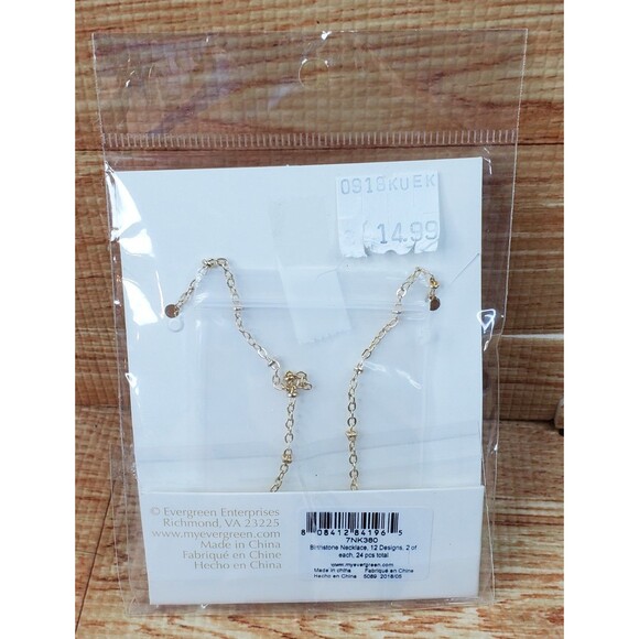 B. Boutique by Evergreen November Birthstone Necklace NIP - Picture 2 of 2
